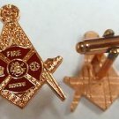 Fire Fighter Fireman Paramedic Rescue Masonic Freemason Cufflinks Cuff Links