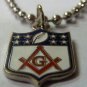 Masonic Football NFL York Scottish Rite Compass Freemason Pendant Necklace Chain