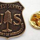US Forest Service USDA Dept of Agriculture Ranger Hat Jacket Vest Tie Lapel PIN