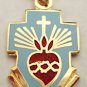 SACRED HEART of JESUS Cross nun priest Catholic PENDANT NECKLACE w/ CHAIN