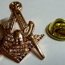 Harley Davidson HOG Masonic Masonry Copper Tie Tack Jacket Hat Lapel Pin