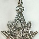 Harley Davidson Motorcycle HOG Masonic Masonry Polished NICKEL PENDANT NECKLACE