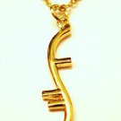 HEROES HELIX NBC TV Season 1 2 3 4 5 GOLD Plated Pendant Necklace w/ Chain