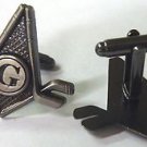 Masonic Hockey NHL York Scottish Rite Compass Freemason Cufflinks Cuff Link