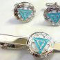 Iron Man Heart Stark Vibranium Arc Reactor Avengers 1 2 3 TIE BAR CUFFLINKS SET
