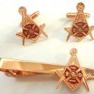 Fire Fighter Fireman Paramedic Rescue Masonic Freemason TIE BAR CUFFLINKS SET