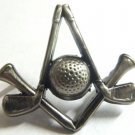 Golf PGA Clubs Ball Square Compass Masonic Freemason York Rite  Hat Lapel Pin