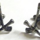 Golf PGA Clubs Tees Ball Square Compass Masonic Freemason Cufflinks Cuff Links