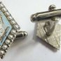 Pearl Square and Compass Masonic Freemason Suit Cufflinks Cuff Links Set Pair