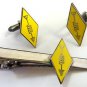 Ham Radio Communications CB Amateur Antenna Logo TIE BAR CUFFLINKS SET PAIR
