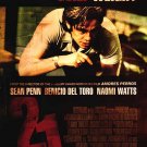 21 Grams Benicio Del Toro 27x40 Original Movie Poster Single Sided