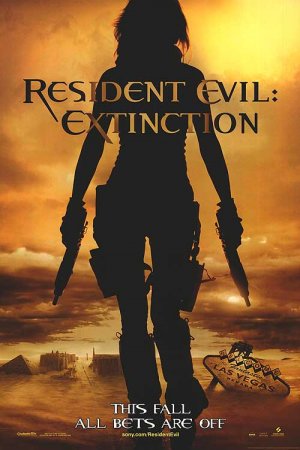Resident Evil Extinction Advance Original Movie Poster Double Sided 27 X40