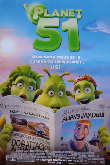 Planet 51 Regular  Original Movie Poster  Double Sided 27 X40