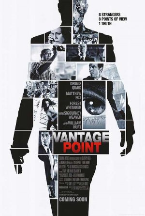 Vantage Point Movie Poster Double Sided 27 X40 Original