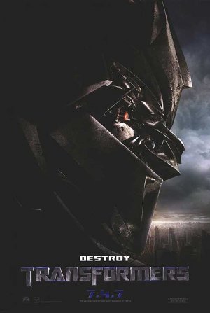 Transformers Destroy ( 7-4-7 ) Original Movie Poster Double Sided 27 X40