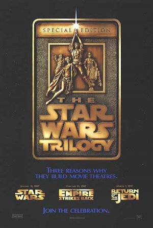 Star Wars Trilogy 1997 Original Movie Poster Single Sided 27 X40