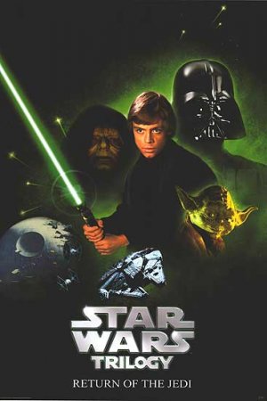 Star Wars Trilogy : Return of the Jedi Poster Orig Movie Poster Single Sided 27 X40
