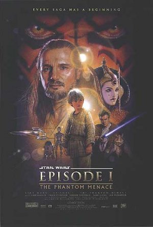 Star Wars Episode 1 : The Phantom Menace Regular Original Movie Poster Double Sided 27 X40