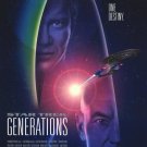 Star Trek : Generations Version B Original Movie Poster Single Sided 27 X40