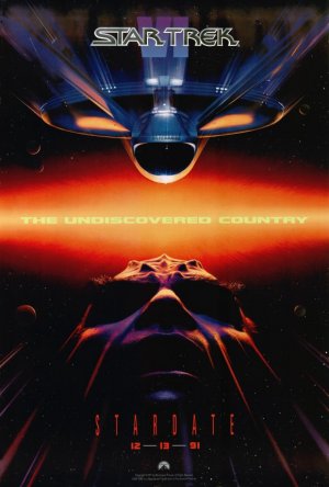 Star Trek 6 : The Undiscovered Country Advance Original Movie Poster Single Sided 27 X40