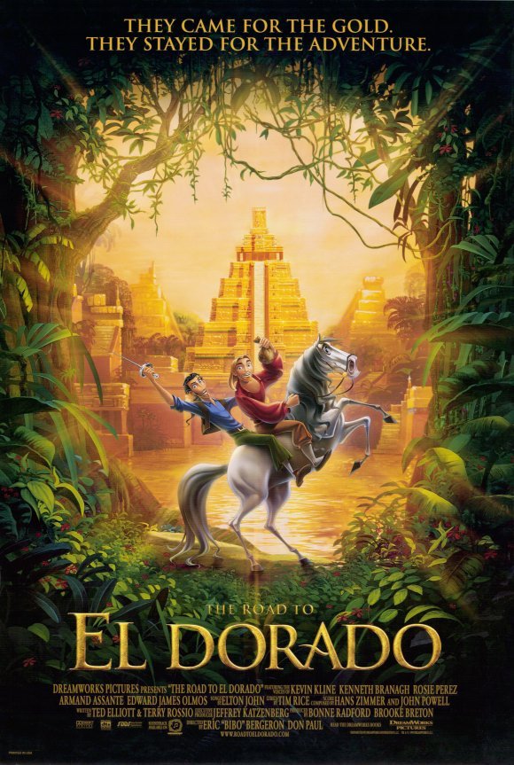 Road to El Dorado version A Original Double Sided Movie Poster 27x40