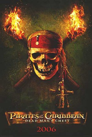 Pirates of the Caribbean Advance : Dead Mans Chest Orig Movie Poster Double Sided 27 X40