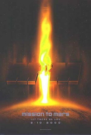 Mission To Mars Advance Original Movie Poster  Single Sided 27 X40