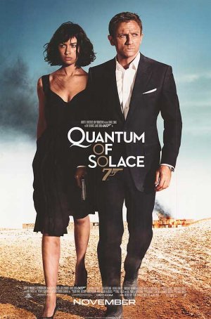 Quantum Of Solace Blue Original Movie Poster  Single Sided 27 X40