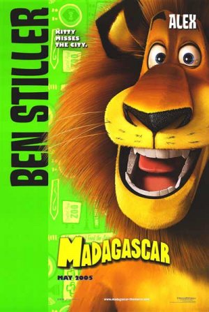 Madagascar (Alex) Original Movie Poster Double Sided 27 X40
