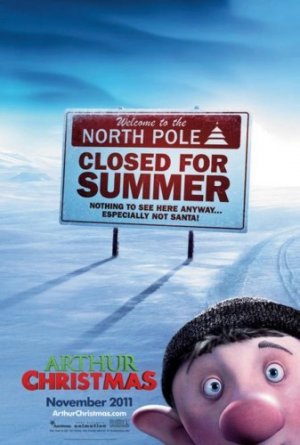 Arthur Christmas Advance Original Movie Poster Single Sided 27x40