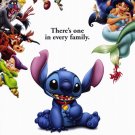 Lilo & Stitch  ( Blue ) Original Movie Poster Double Sided 27x40