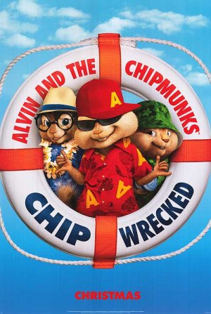 Alvin and the Chipmunks Chip-Wrecked Advance B Original Movie Poster Doube Sided 27x40