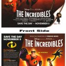 Incredibles  Original Movie Poster Double Sided 18X24