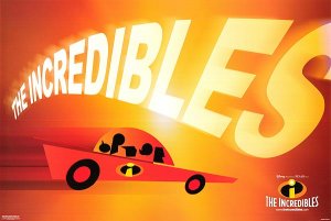 Incredibles ( Car )  Original Movie Poster Single Sided 18X24