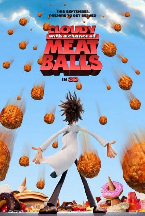 Cloudy With A Chance Of Meatballs Advance Original Movie Poster Double Sided 27 X40