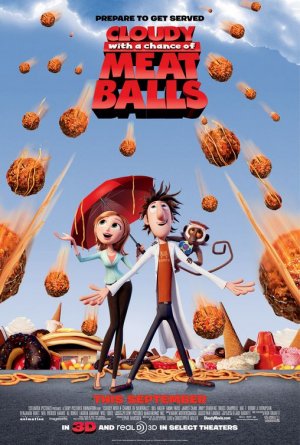 Cloudy With A Chance Of Meatballs Regular Original Movie Poster Double Sided 27 X40