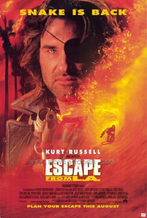 Escape From L.A. Original Movie Poster Double Sided 27x40