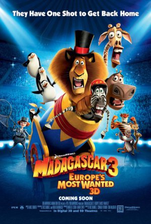 Madagascar 3 Intl Version A Original Movie Poster Double Sided 27x40