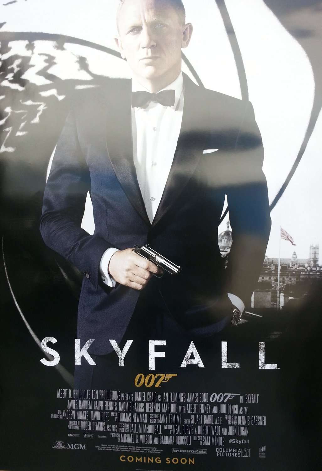 Skyfall Intl Coming Soon Original Movie Poster Double Sided 27 X40