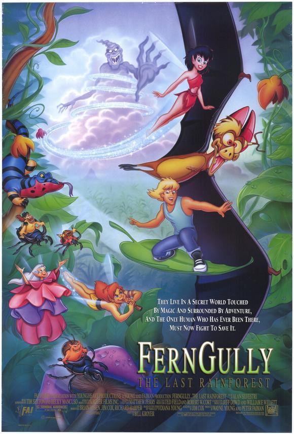 Ferngully: The Last Rainforest Original Movie Poster Double Sided 27x40