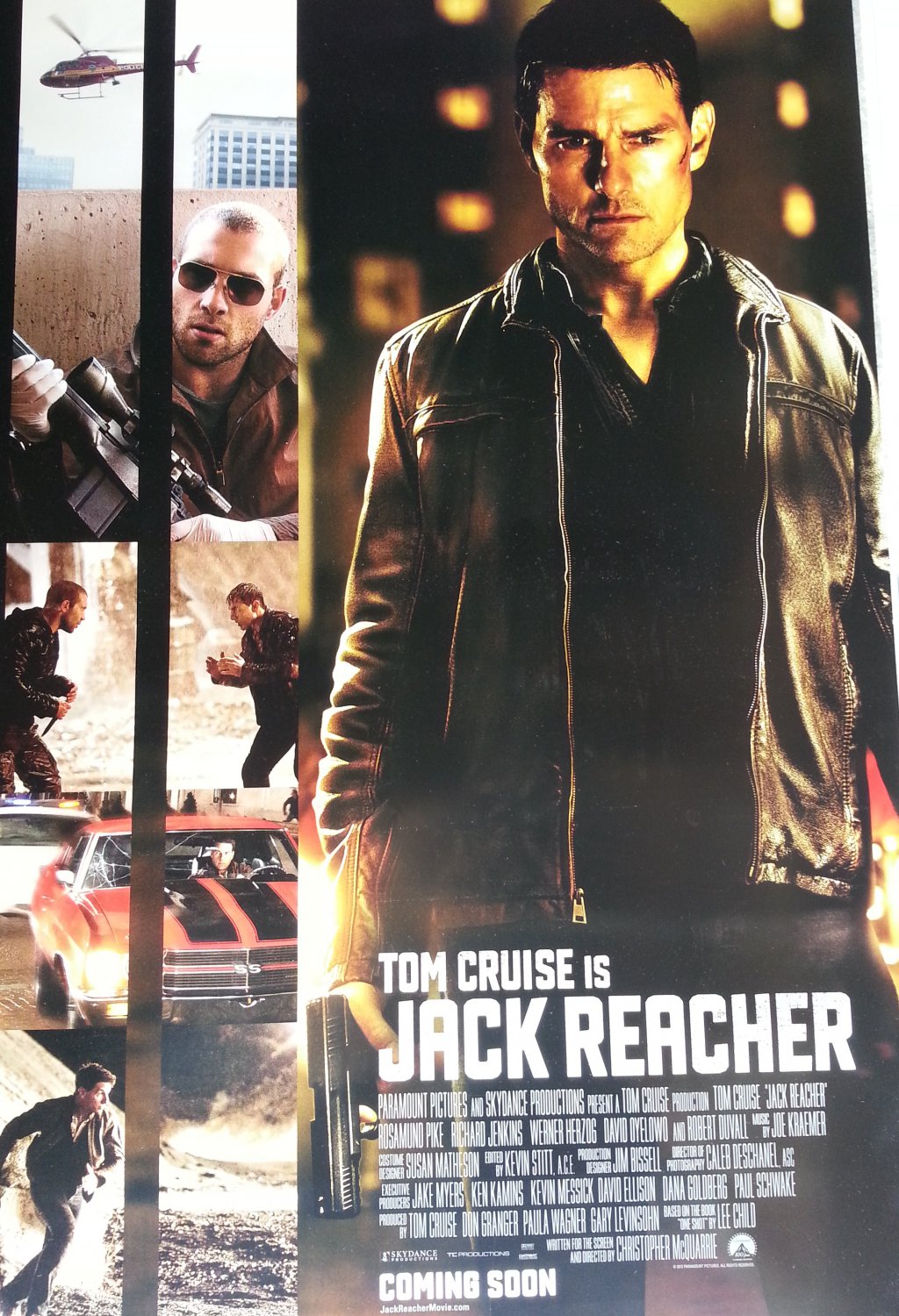 Jack Reacher Original Movie Poster Double Sided 27 X40