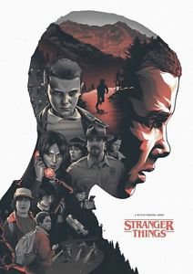 Stranger Things Style F TV Show Poster 13x19 inches