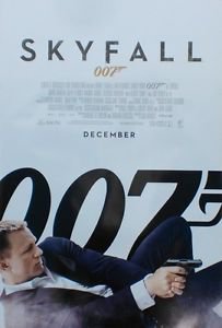 Skyfall December Final Two Sided 27"x40' inches Original Movie Poster J.Bond
