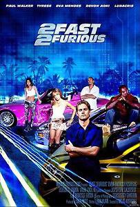 2 Fast 2 Furious Intl Two Sided 27"x40' inches Original Movie Poster