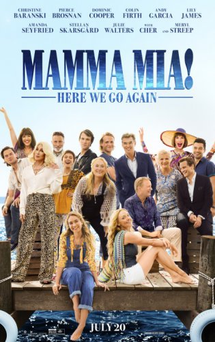 Mamma Mia Here We Go again Adv B Double Sided 27"x40'  Original Movie Poster