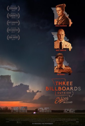 Three Billboards Outside Ebbing Missouri Regular Double Sided Original Movie Poster 27x40
