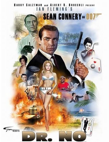 Dr. No  Movie Poster Style O 13x19