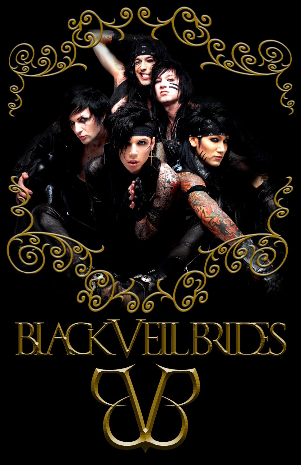 Black Veil Brides Style C Poster 13x19 inches