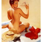 Elvgren Naughty Beach Pin Up Girl Style l Poster 13x19 inches Elvgren Naughty Beach Pin Up Girl Style l Poster 13x19 inches