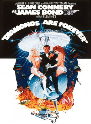 Diamonds are Forever  Style F Movie Poster  13x19